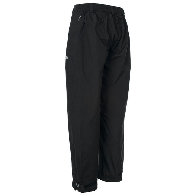 Black - Back - Trespass Mens Corvo Waterproof & Windproof Trousers