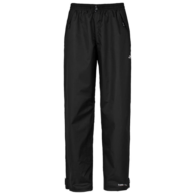 Black - Front - Trespass Mens Corvo Waterproof & Windproof Trousers