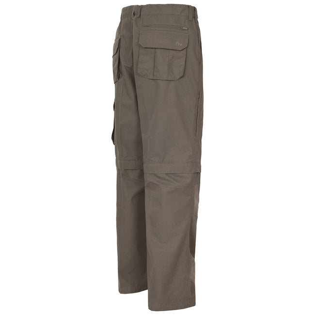 Bark - Back - Trespass Mens Mallik Convertible Water Repellent Cargo Trousers