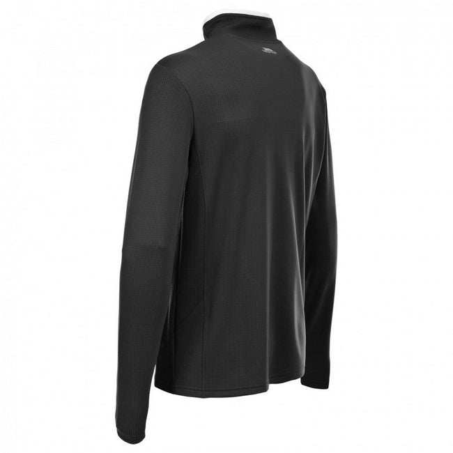 Black - Back - Trespass Mens Ronson Quick Dry Long Sleeve Active Top