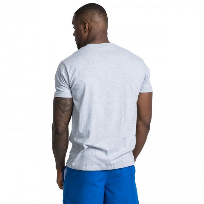 Grey Marl - Side - Trespass Mens Wicky Short Sleeve T-Shirt