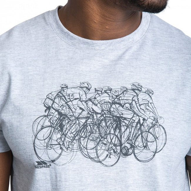 Grey Marl - Lifestyle - Trespass Mens Wicky Short Sleeve T-Shirt