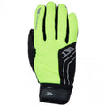 Hi Visibility Yellow - Back - Trespass Adults Unisex Turbo Football Sports Reflective Gloves