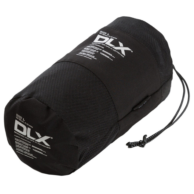 Black - Side - Trespass Mens Crestone DLX Waterproof Packaway Trousers