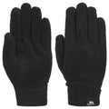 Black - Front - Trespass Mens Gaunt II Fleece Gloves