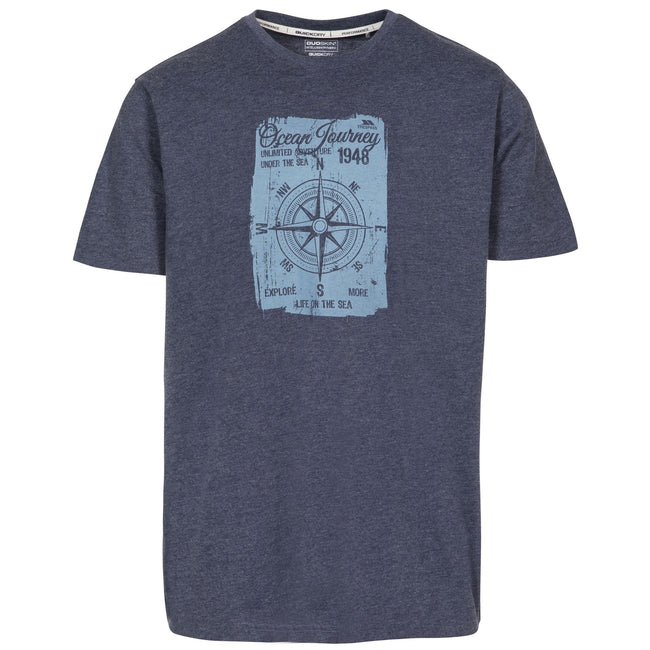 Navy Marl - Front - Trespass Mens Course T-Shirt