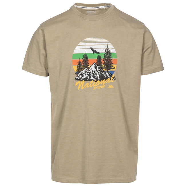 Oatmeal Marl - Front - Trespass Mens Estate T-Shirt