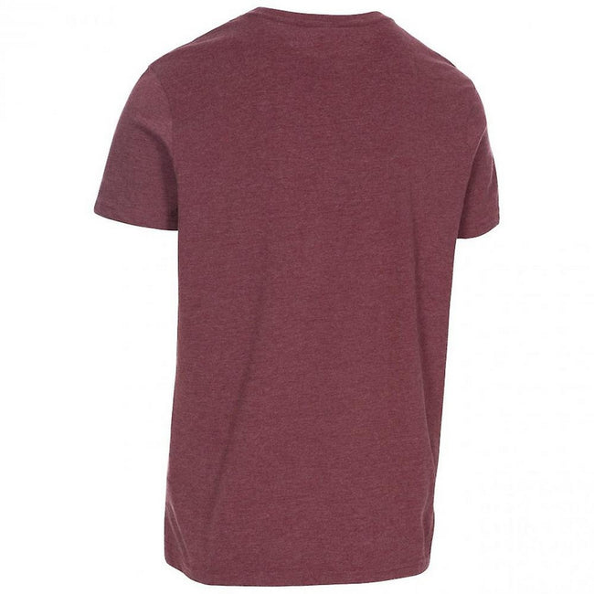 Prune Marl - Back - Trespass Mens Motorbike T-Shirt