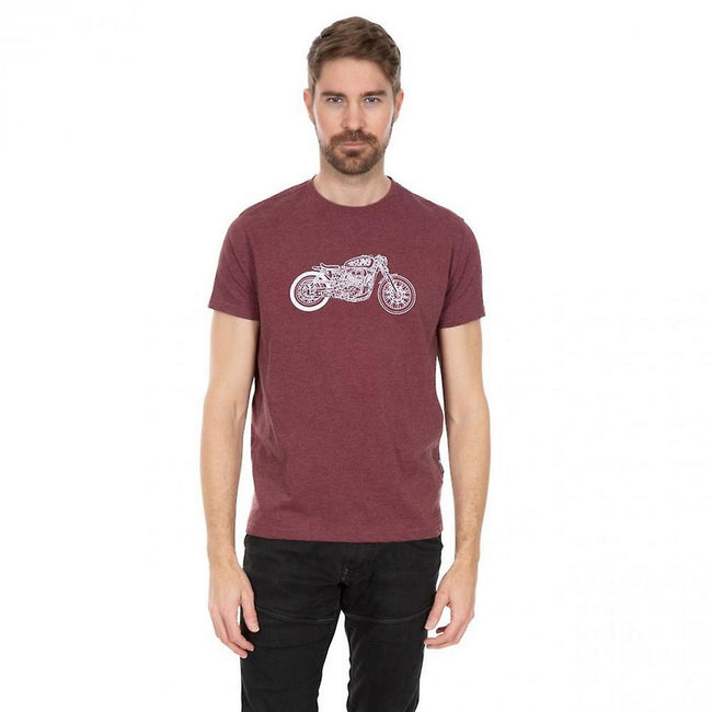 Charcoal Marl - Front - Trespass Mens Motorbike T-Shirt