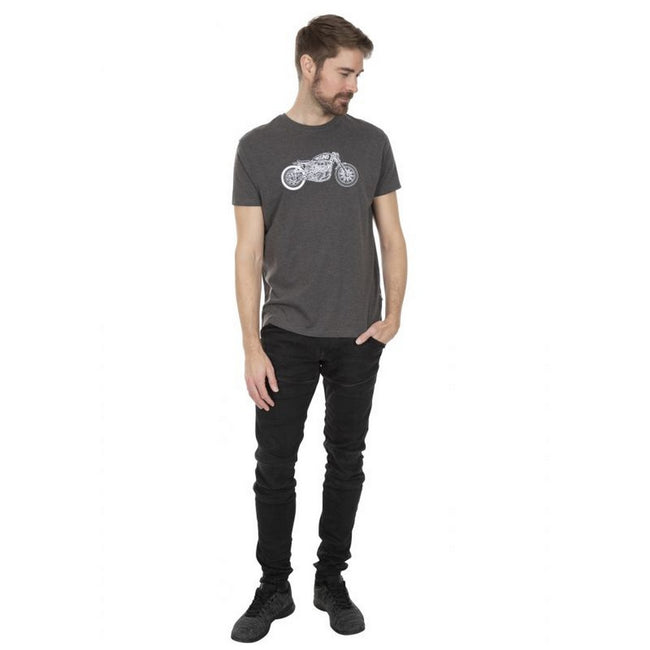 Charcoal Marl - Lifestyle - Trespass Mens Motorbike T-Shirt
