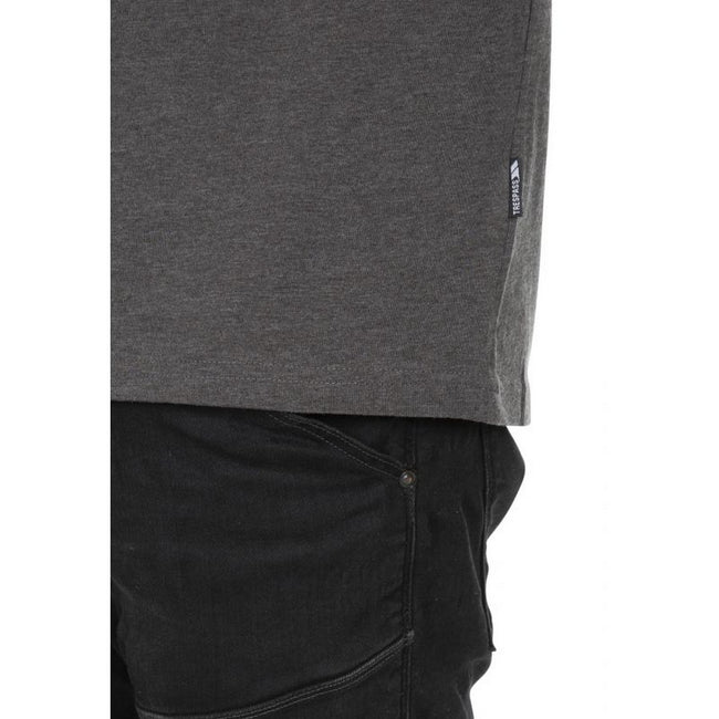 Charcoal Marl - Close up - Trespass Mens Motorbike T-Shirt