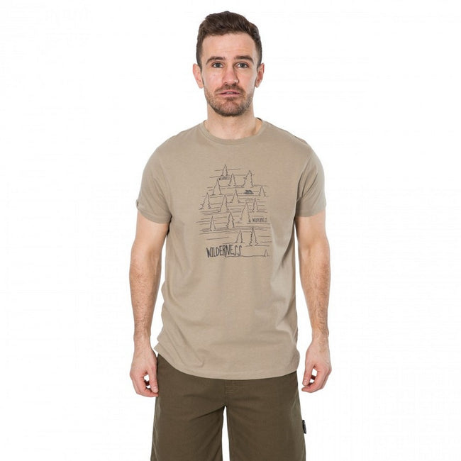 Oatmeal - Back - Trespass Mens Forest T-Shirt
