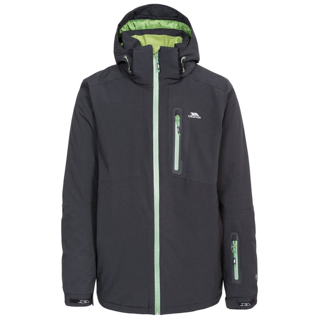 Black - Front - Trespass Mens Kilkee Waterproof Ski Jacket