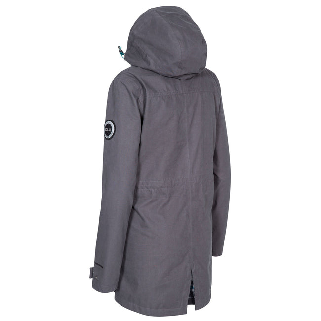 Carbon - Back - Trespass Womens-Ladies Henriette Waterproof DLX Jacket