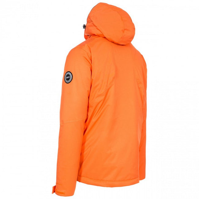 Orange - Back - Trespass Mens DLX Banner Ski Jacket