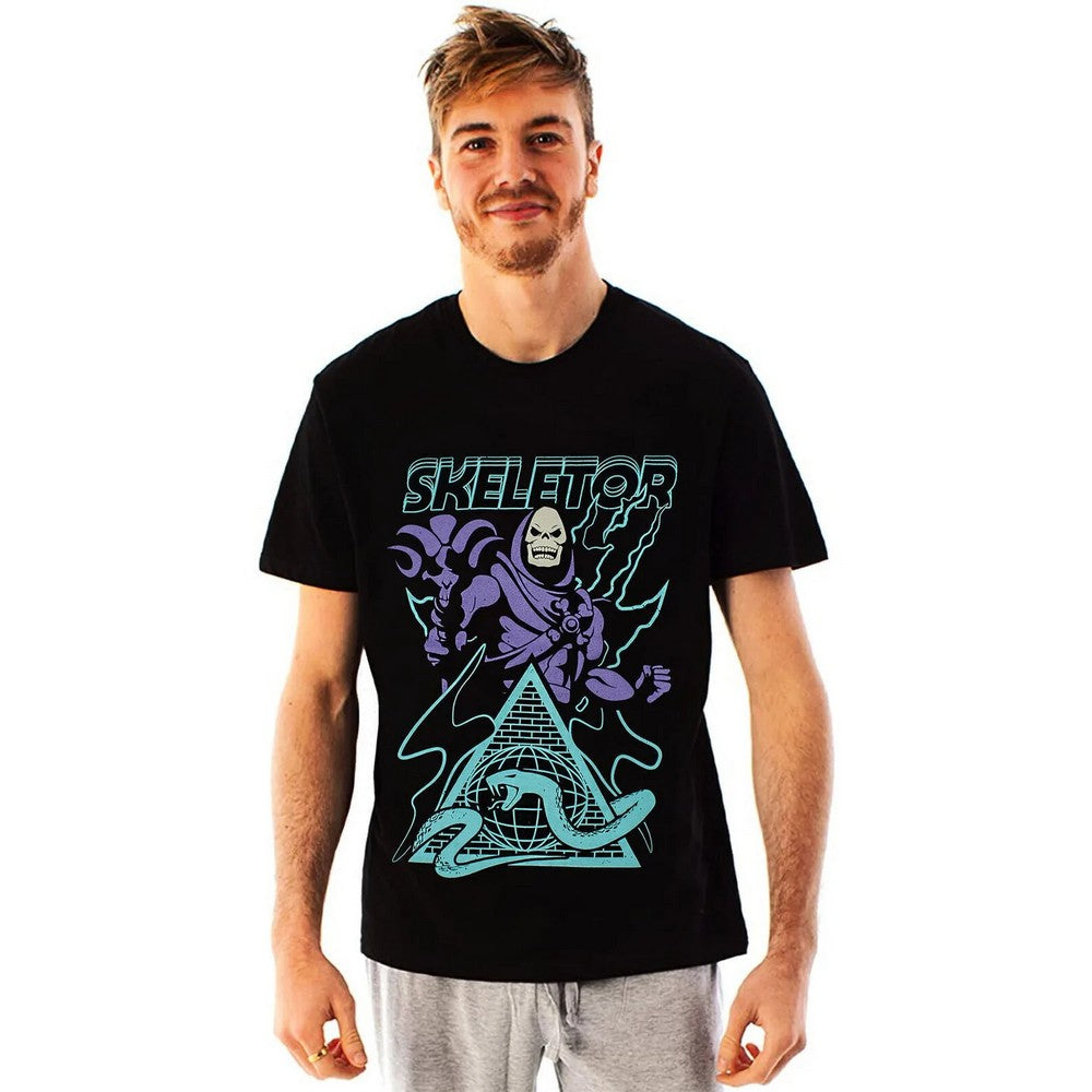 Black - Back - Masters of the Universe Mens Skeletor T-Shirt