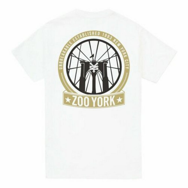 White - Back - Zoo York Mens Brooklyn Bridge T-Shirt
