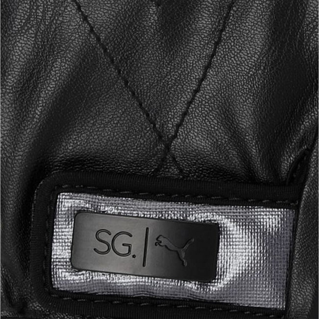 Black - Side - Puma Womens Selena Gomez Biker Gloves