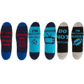 Black-Navy-Blue - Back - Mens Cotton Rich Novelty Socks (3 Pairs)