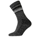 Charcoal - Front - Mens Nordic Heavy Gauge Boot Socks