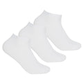 White - Back - Panda Stick Womens-Ladies Bamboo Trainer Liner Socks (Pack Of 3)