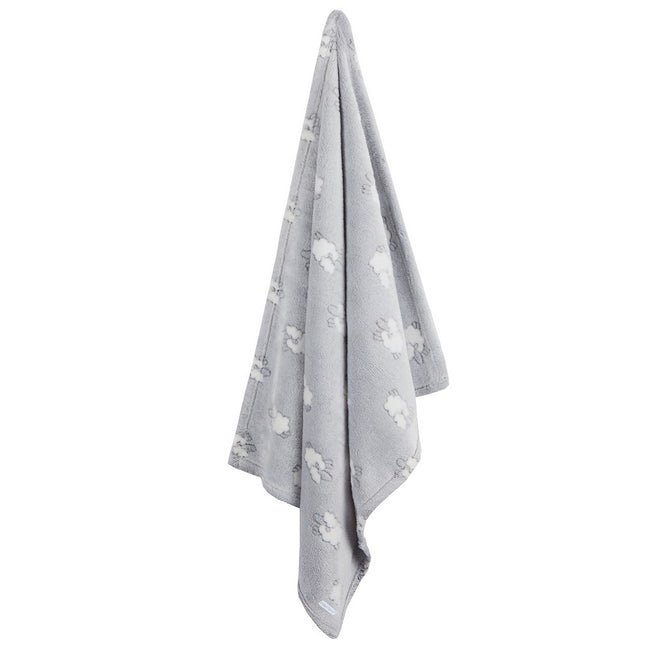 Grey - Lifestyle - BabyTown Baby Lamb Fleece Blanket
