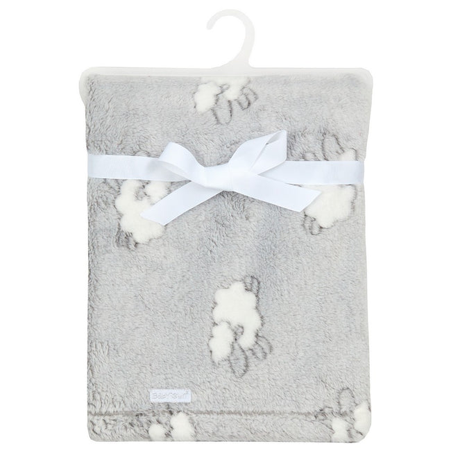 Grey - Front - BabyTown Baby Lamb Fleece Blanket