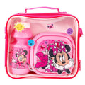 Pink - Front - Minnie Mouse Girls Lunch Box Set (Pack Of 3)