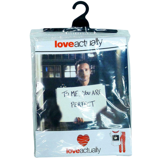 Red-White - Lifestyle - Love Actually Womens-Ladies Love Is All Around Pyjamas