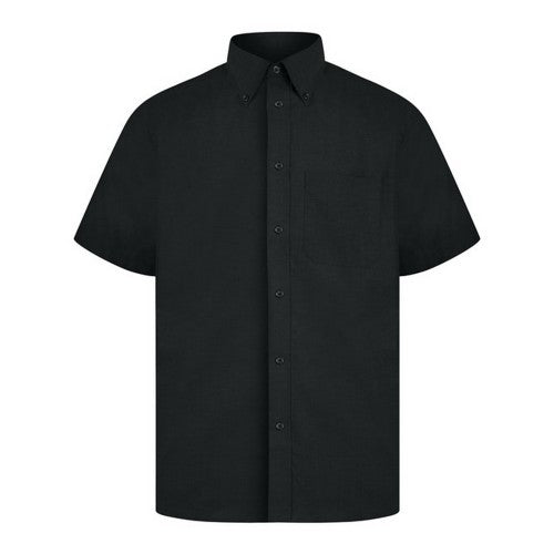 Front - Absolute Apparel Mens Short Sleeved Oxford Shirt