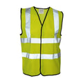 Front - Absolute Apparel Mens Hi Vis Waistcoat