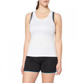 White - Side - Stedman Womens-Ladies Active Poly Sleeveless Sports Vest