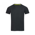 Blue Midnight - Front - Stedman Mens Active Raglan Mesh T-Shirt