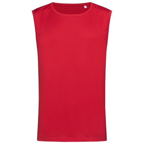 Front - Stedman Mens Active 140 Sleeveless Tee