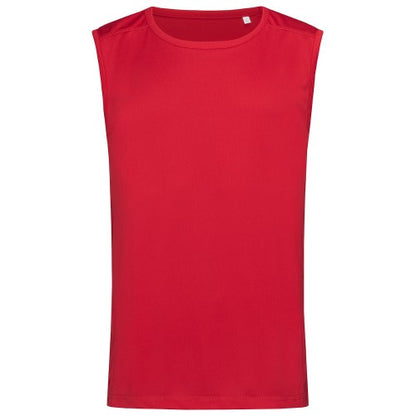 Front - Stedman Mens Active 140 Sleeveless Tee