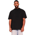 Ecru - Front - Casual Classics Mens Ringspun Cotton Extended Neckline Tall Oversized T-Shirt