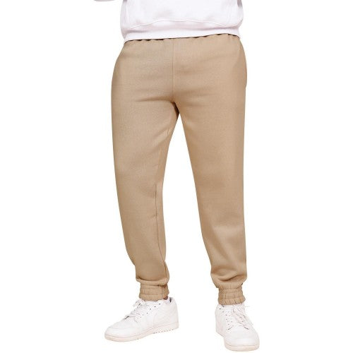 Khaki Olive - Front - Casual Classics Unisex Adult Blended Core Regular Jogging Bottoms