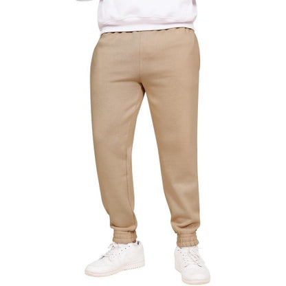 Khaki Olive - Front - Casual Classics Unisex Adult Blended Core Regular Jogging Bottoms