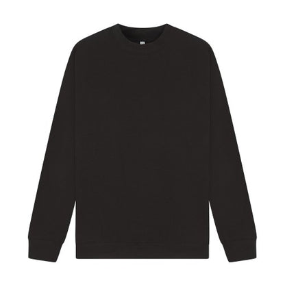 Front - Casual Classics Unisex Adult Premium Combed Cotton Extended Neckline Oversized Sweatshirt