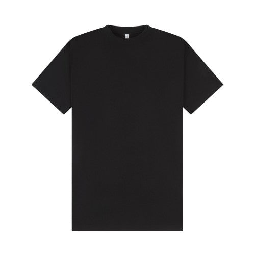 Front - Casual Classics Unisex Adult Combed Ringspun Cotton Extended Neckline Oversized T-Shirt