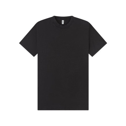Front - Casual Classics Unisex Adult Acid Wash Combed Ringspun Cotton Extended Neckline Oversized T-Shirt