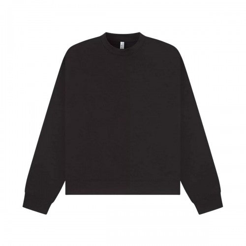 Front - Casual Classics Unisex Adult Premium Extended Neckline Boxy Oversized Sweatshirt