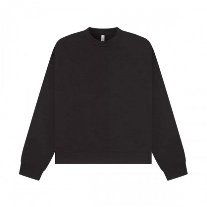 Front - Casual Classics Unisex Adult Premium Extended Neckline Boxy Oversized Sweatshirt