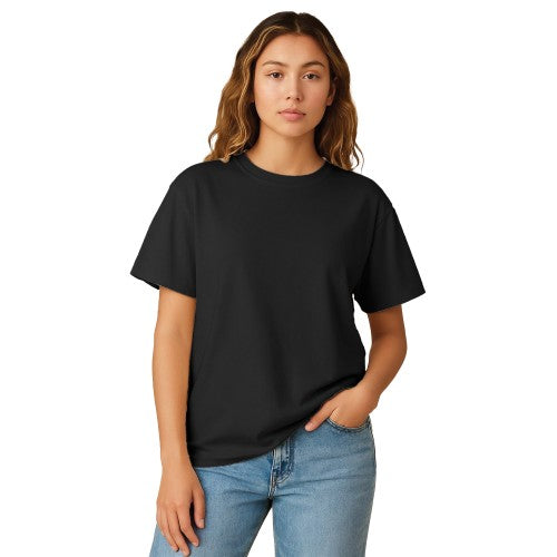 Front - Casual Classics Womens/Ladies Combed Cotton Oversized T-Shirt