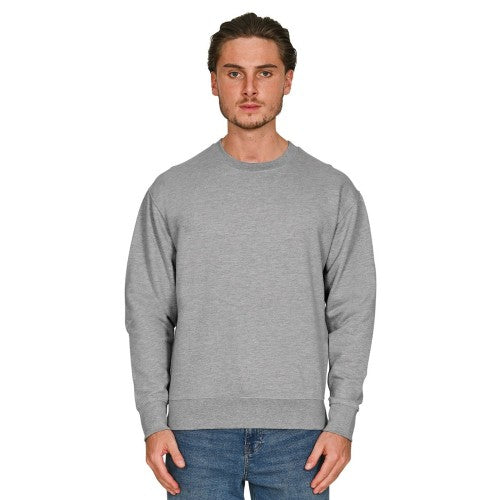 Front - Casual Classics Mens Core Combed Cotton Regular Sweatshirt