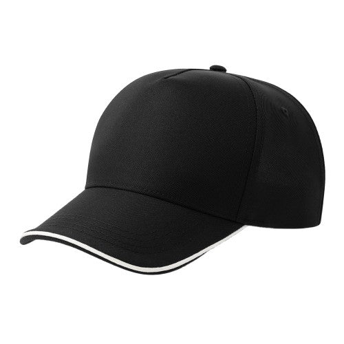 Front - Atlantis Headwear Unisex Adult Recy Five Piping 5 Panel Recycled Structured Baseball Cap