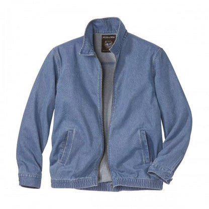 Front - Atlas For Men Mens Zip Lightweight Denim Jacket