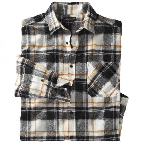 Front - Atlas For Men Mens Checked Flannel Chest Pocket Shirt