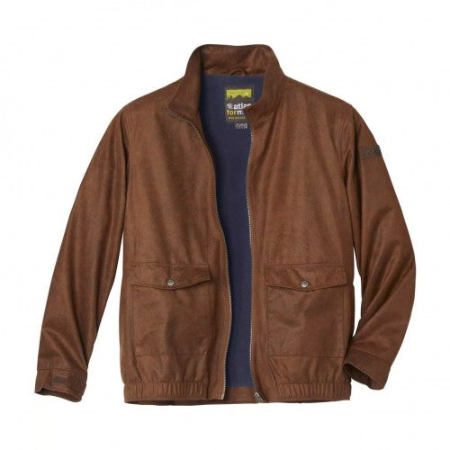 Front - Atlas For Men Mens Faux Suede Jacket