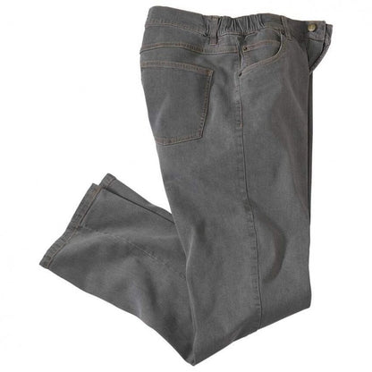 Front - Atlas For Men Mens Part Elasticated Jeans